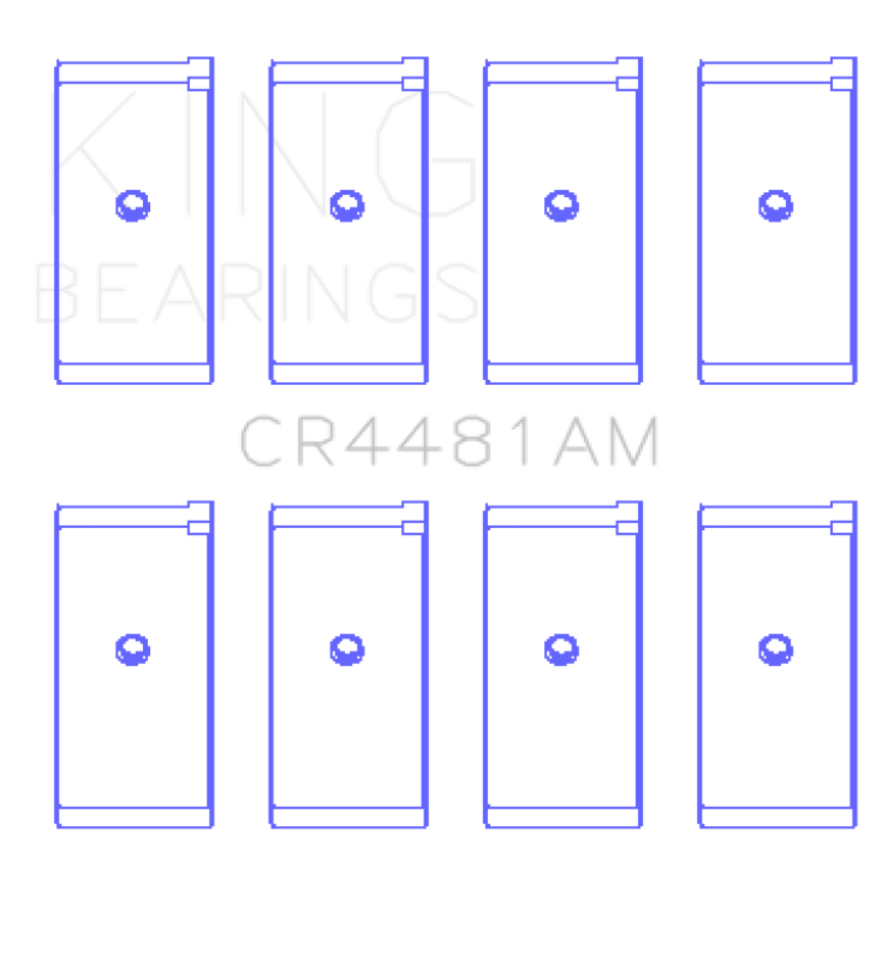 Picture of King Engine Bearings KING Connecting Rod Bearings - CR4481AM0.5