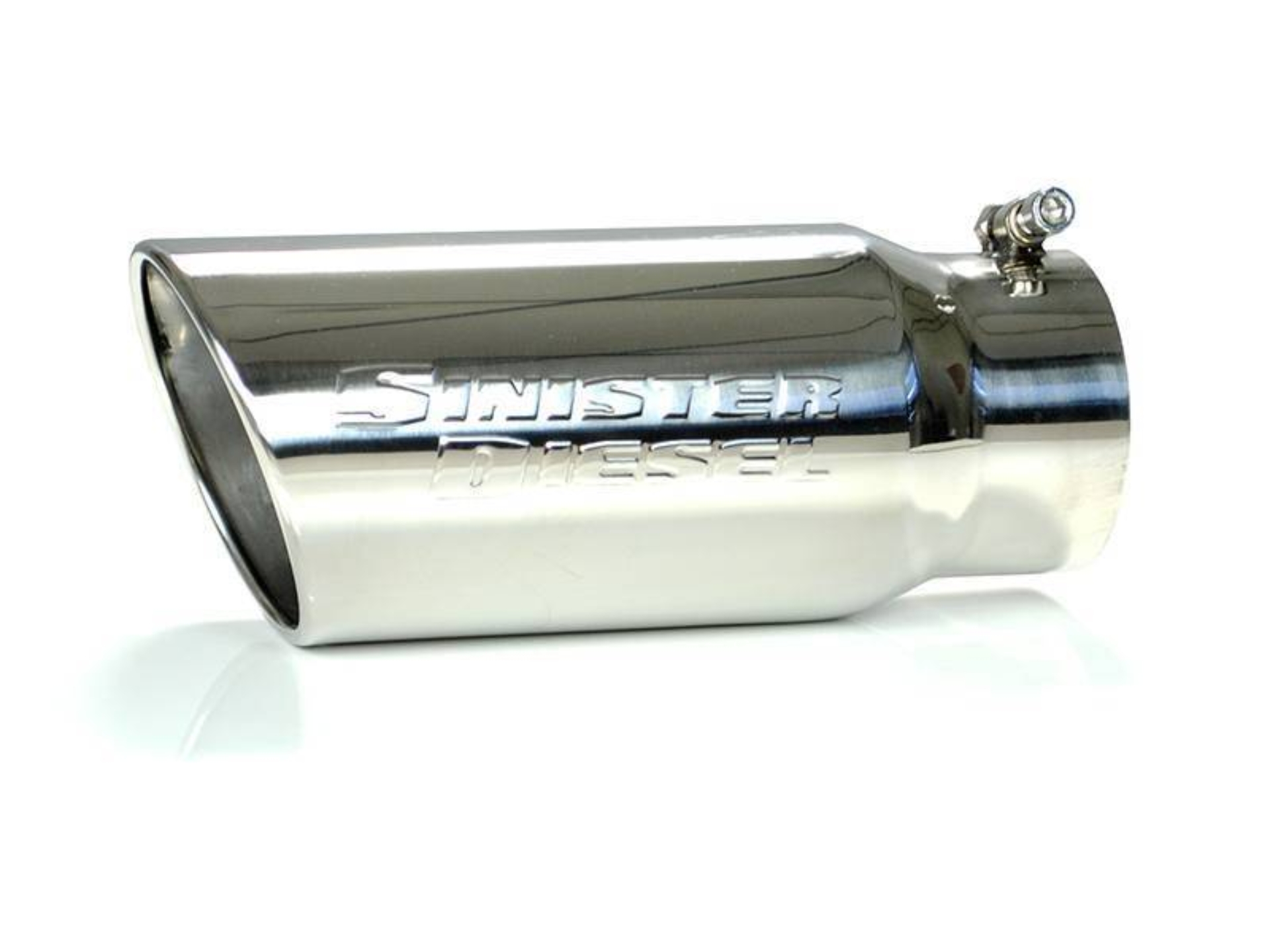 Picture of Sinister Diesel Universal Polished 304 Stainless Steel Exhaust Tip (4in to 5in)
