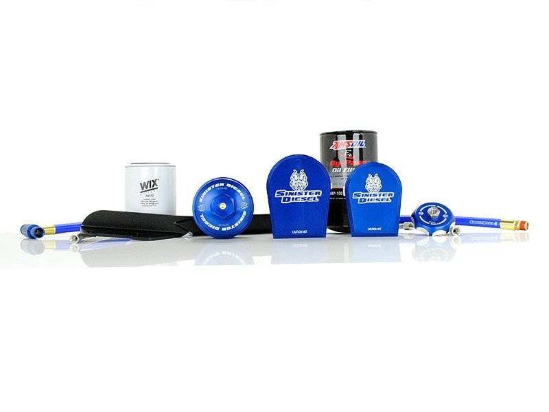 Picture of Sinister Diesel 03-07 Ford 6.0L Oil Filter & Coolant Filtration System