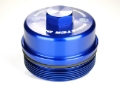 Picture of Sinister Diesel 03-07 Ford 6.0L Billet Blue Cap Kit