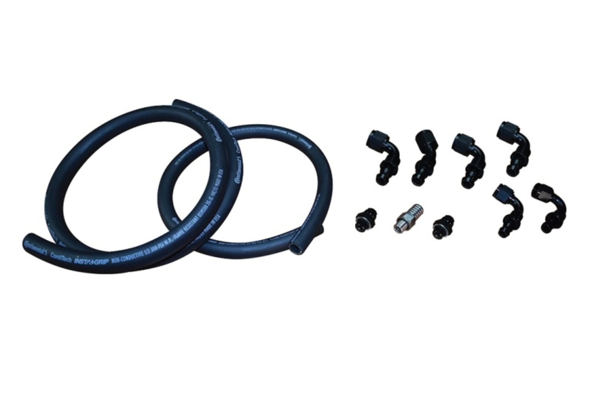 Picture of Fleece Performance 03-07 Dodge 5.9L Cummins Fuel Distribution Block Hose and Fitting Kit