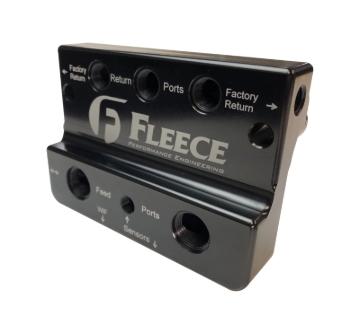Picture of Fleece Performance 10-12 Dodge 6.7L Cummins 4th Gen Fuel Distribution Block