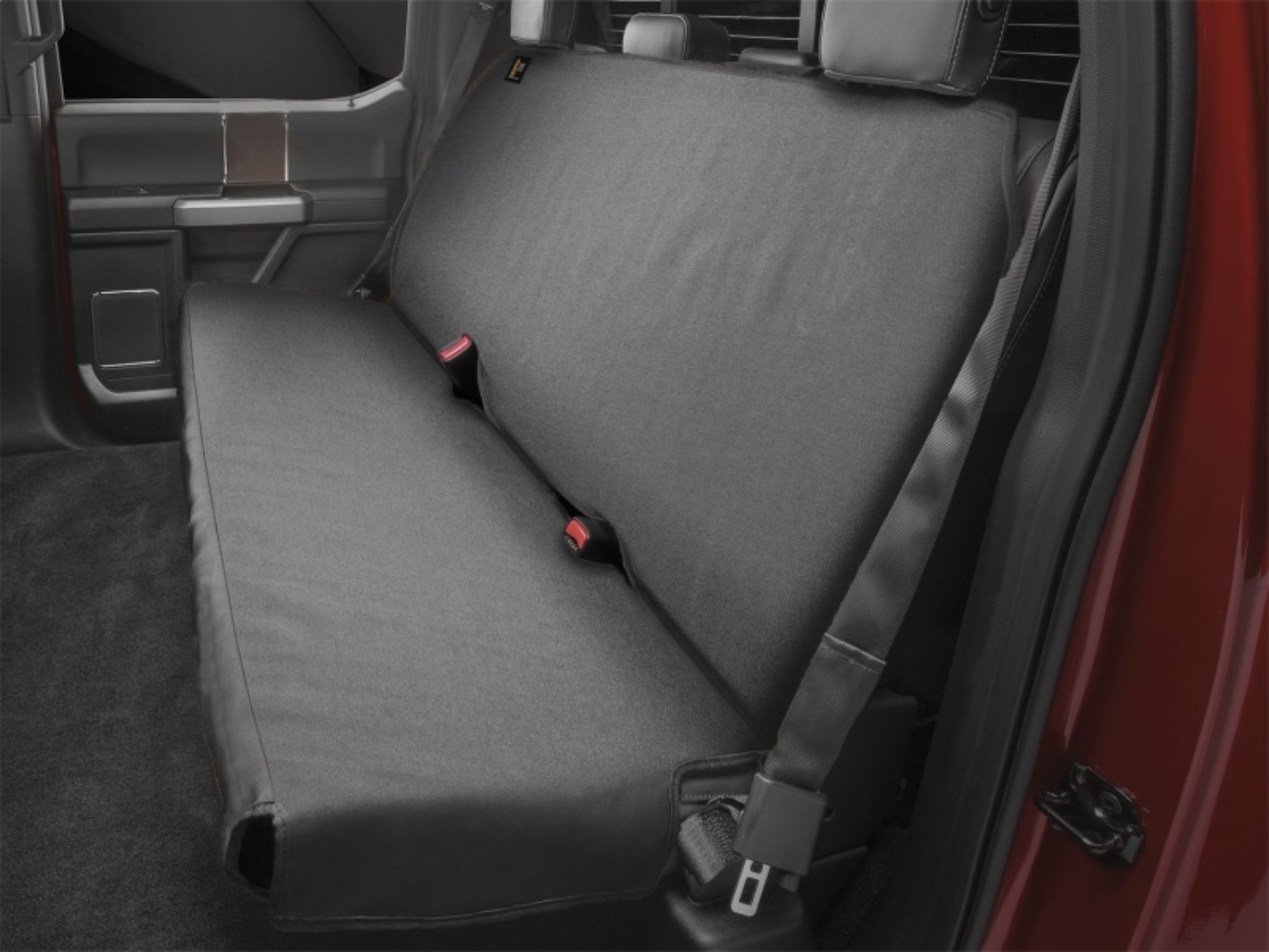 Picture of WeatherTech 07-12 Acura MDX / 02-06 Audi S4 / 10-15 Chevy Silverado 1500 Black Rear Seat Protector