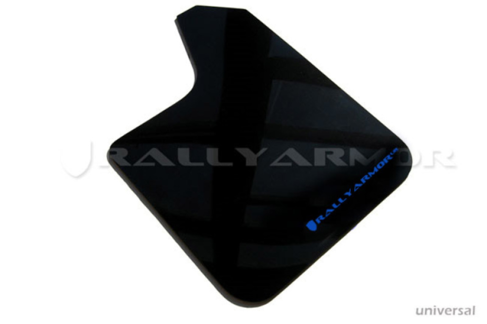 Picture of Rally Armor Universal Fit (No Hardware) Black UR Mud Flap w/ Blue Logo
