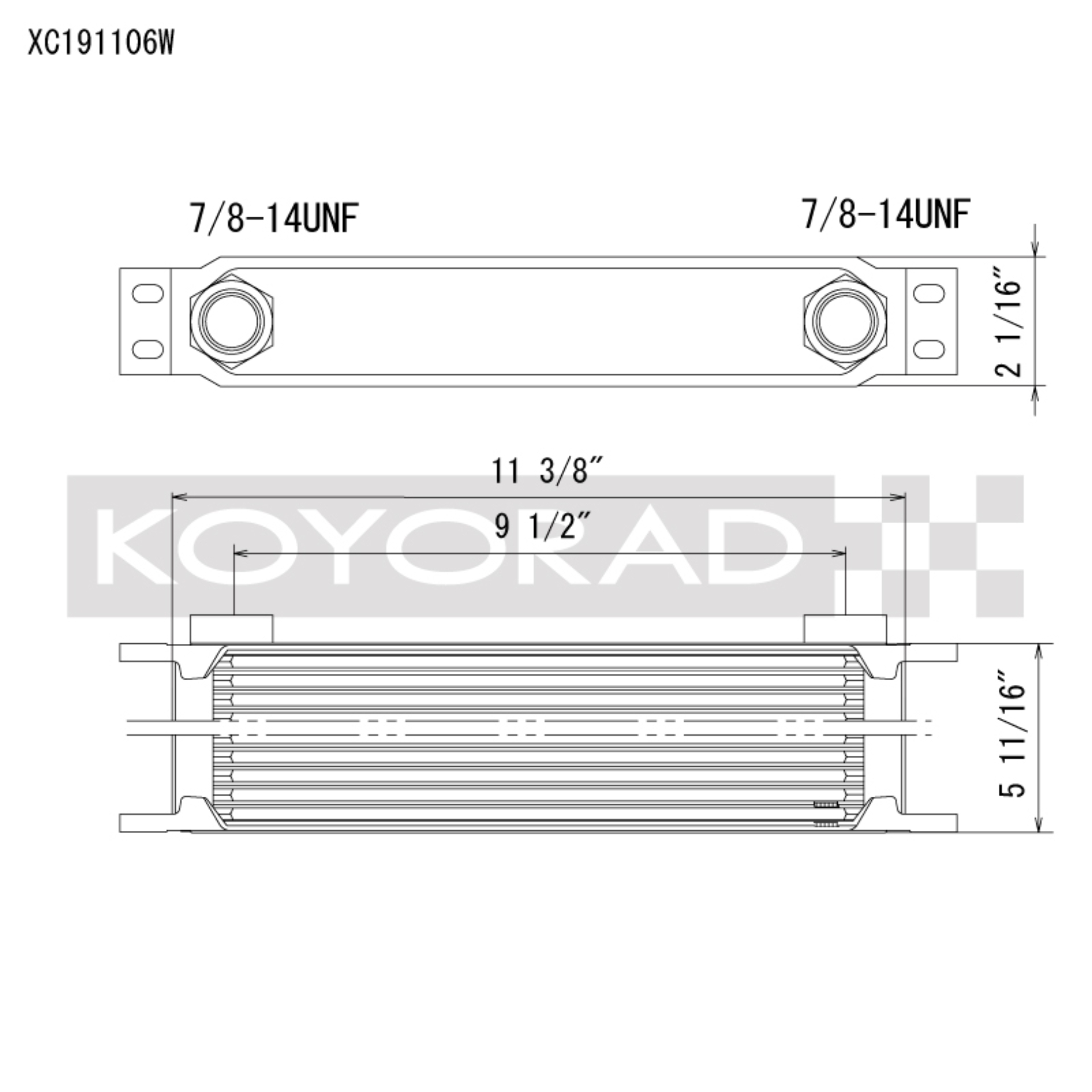 Picture of Koyo KOY Oil Coolers - XC191106W