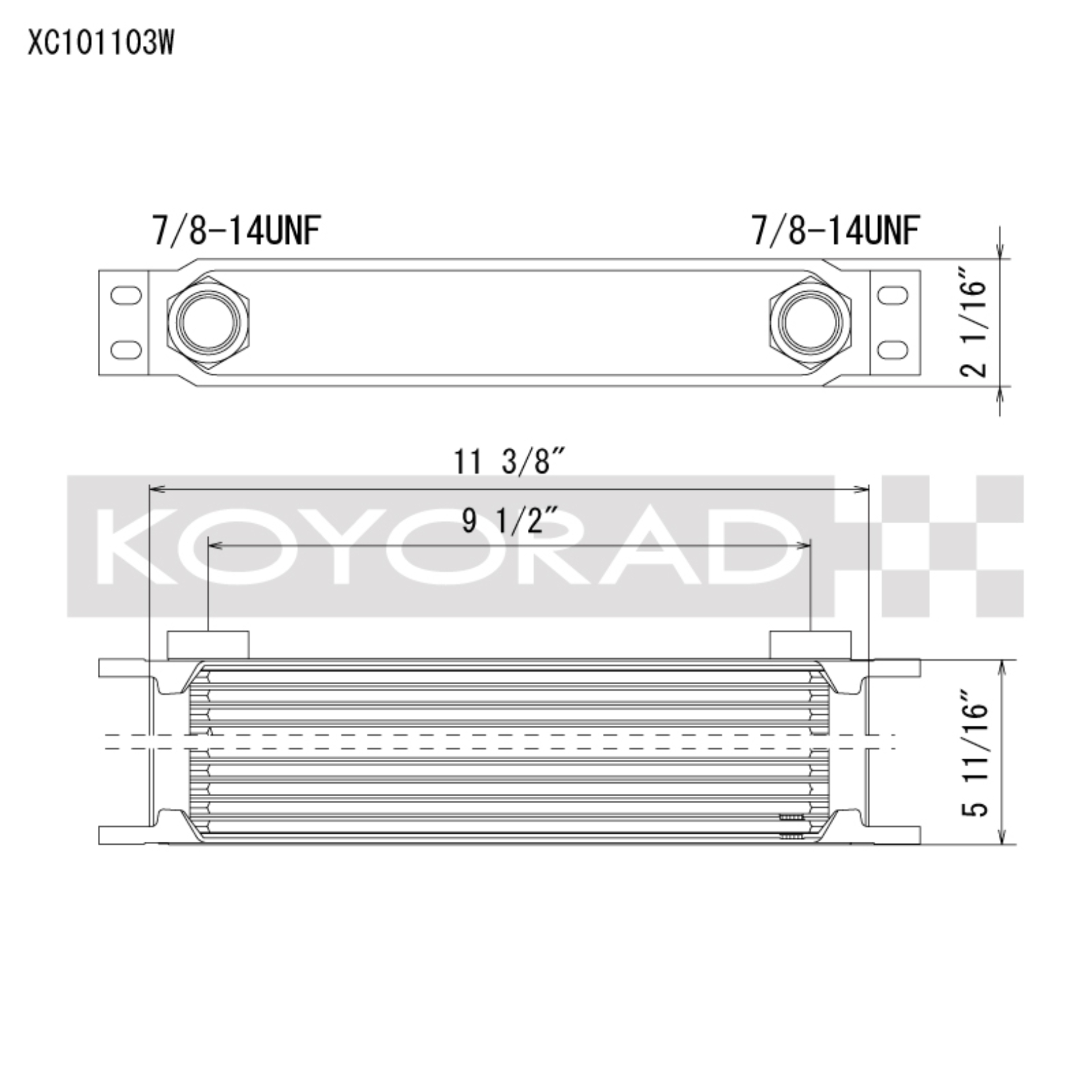 Picture of Koyo KOY Oil Coolers - XC101103W