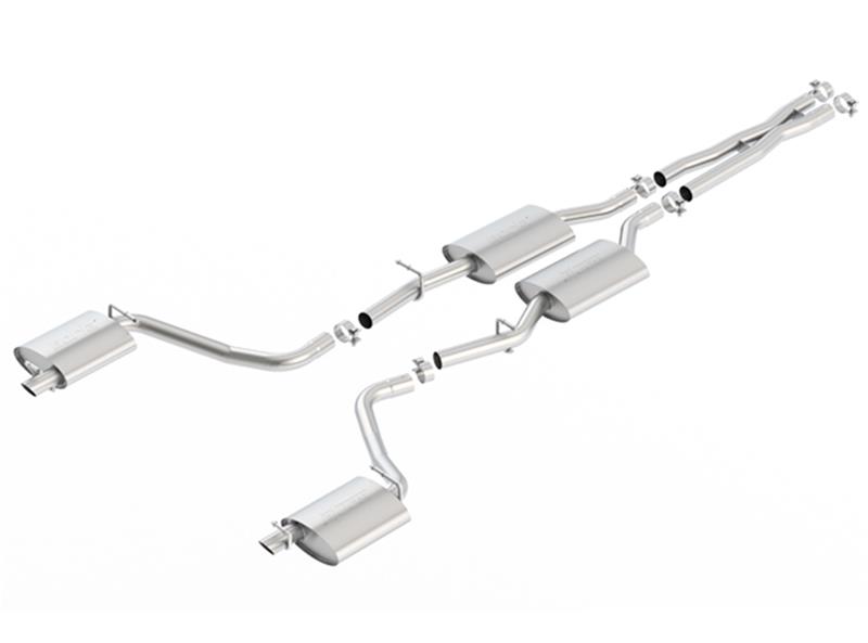 Picture of Borla 2015 Dodge Challenger 3.6L V6 S-TYPE Catback Exhaust No Tips Factory Valance