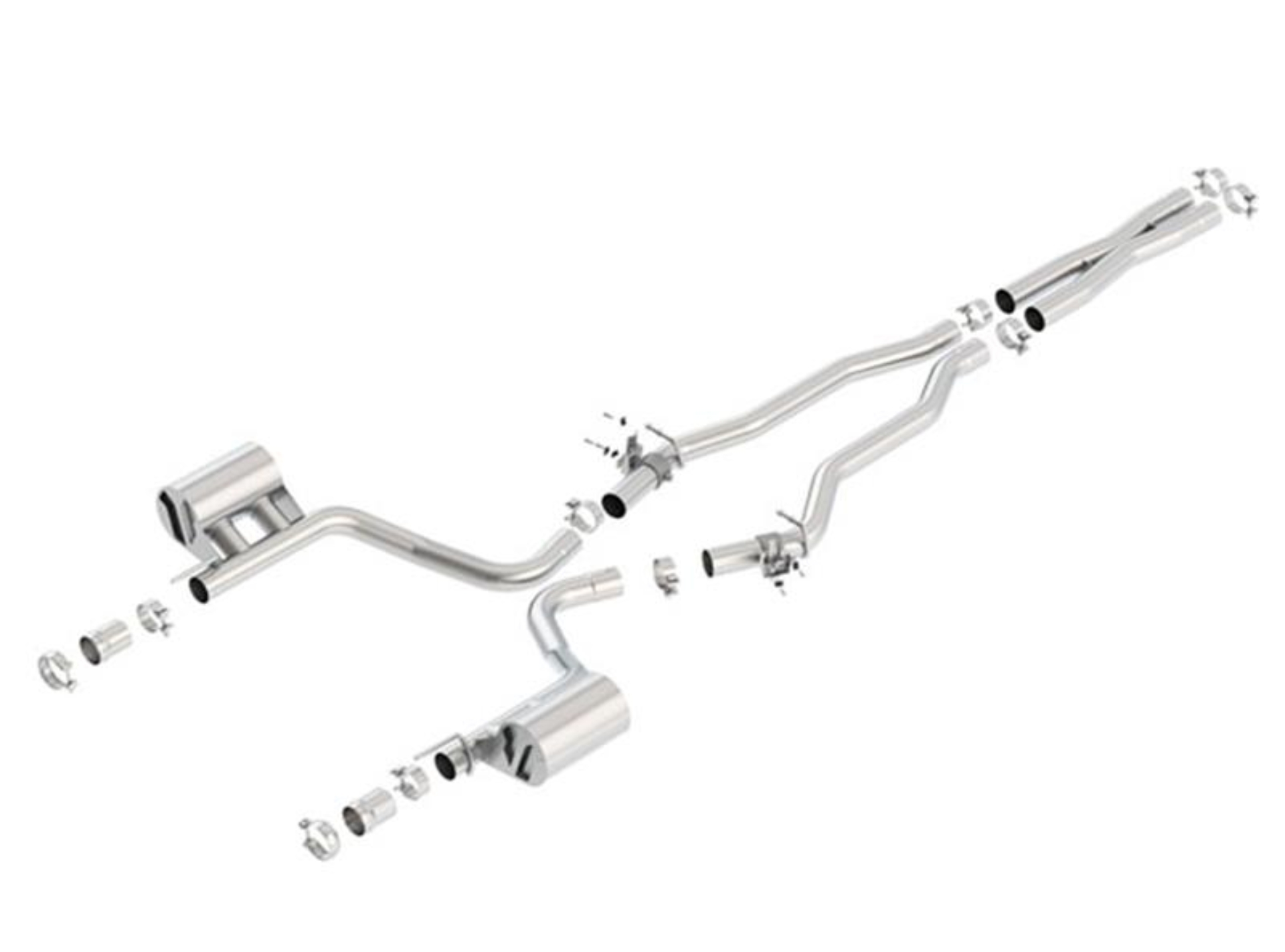 Picture of Borla 2015 Dodge Challenger SRT/392 Hemi 6.4L V8 ATAK Catback Exhaust w/ Valves Factory Bezel