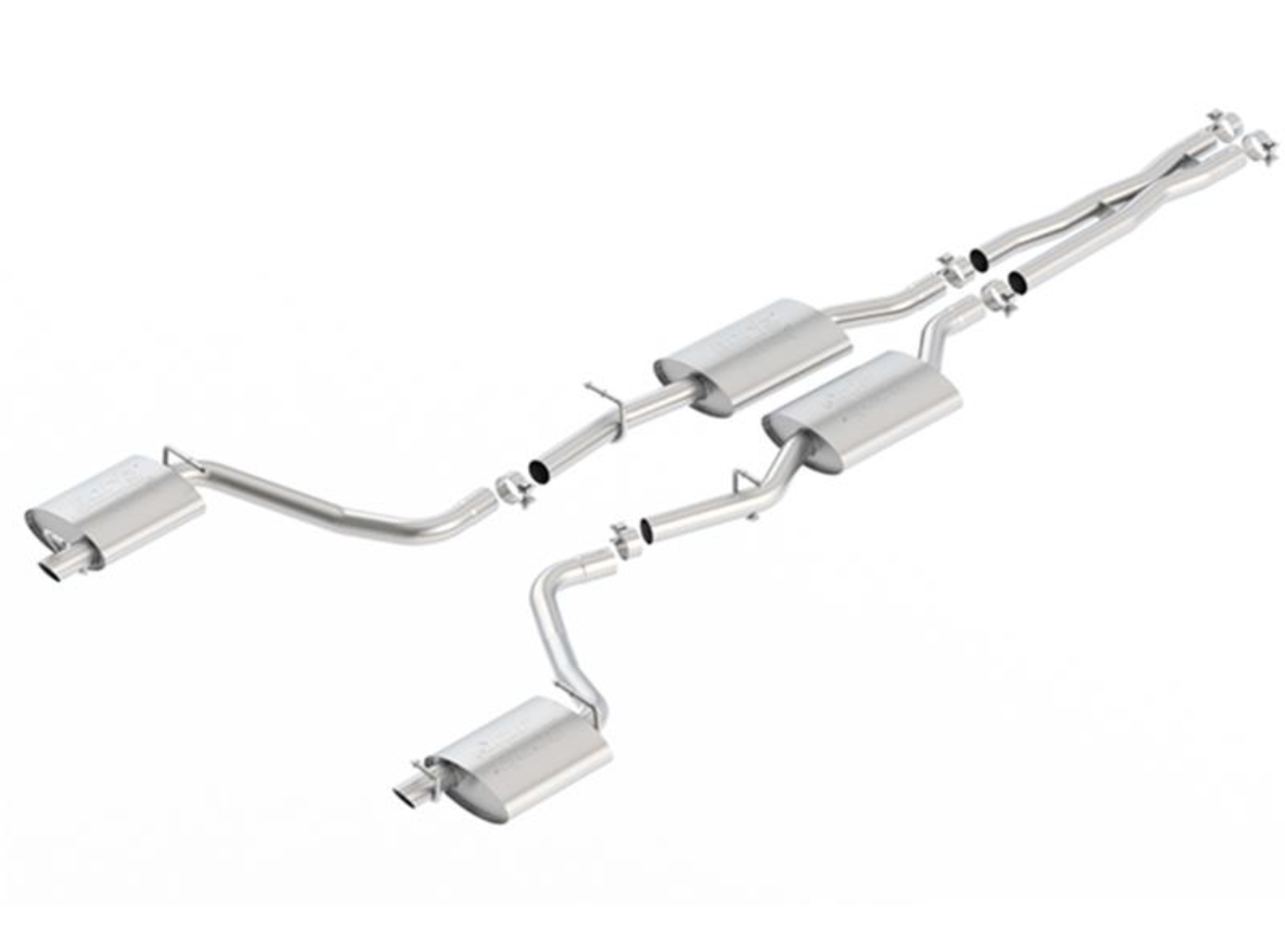 Picture of Borla 2015 Dodge Challenger 3.6L V6 ATAK Catback Exhaust No Tips Factory Valance