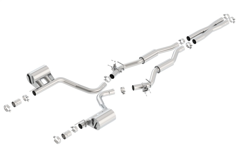 Picture of Borla 2015 Dodge Challenger SRT/392 Hemi 6.4L V8 S-TYPE Catback Exhaust w/ Valves Factory Bezel