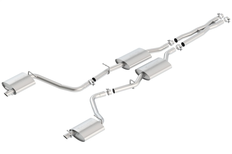 Picture of Borla 2015 Dodge Challenger 3.6L V6 S-TYPE Catback Exhaust No Tips Factory Valance