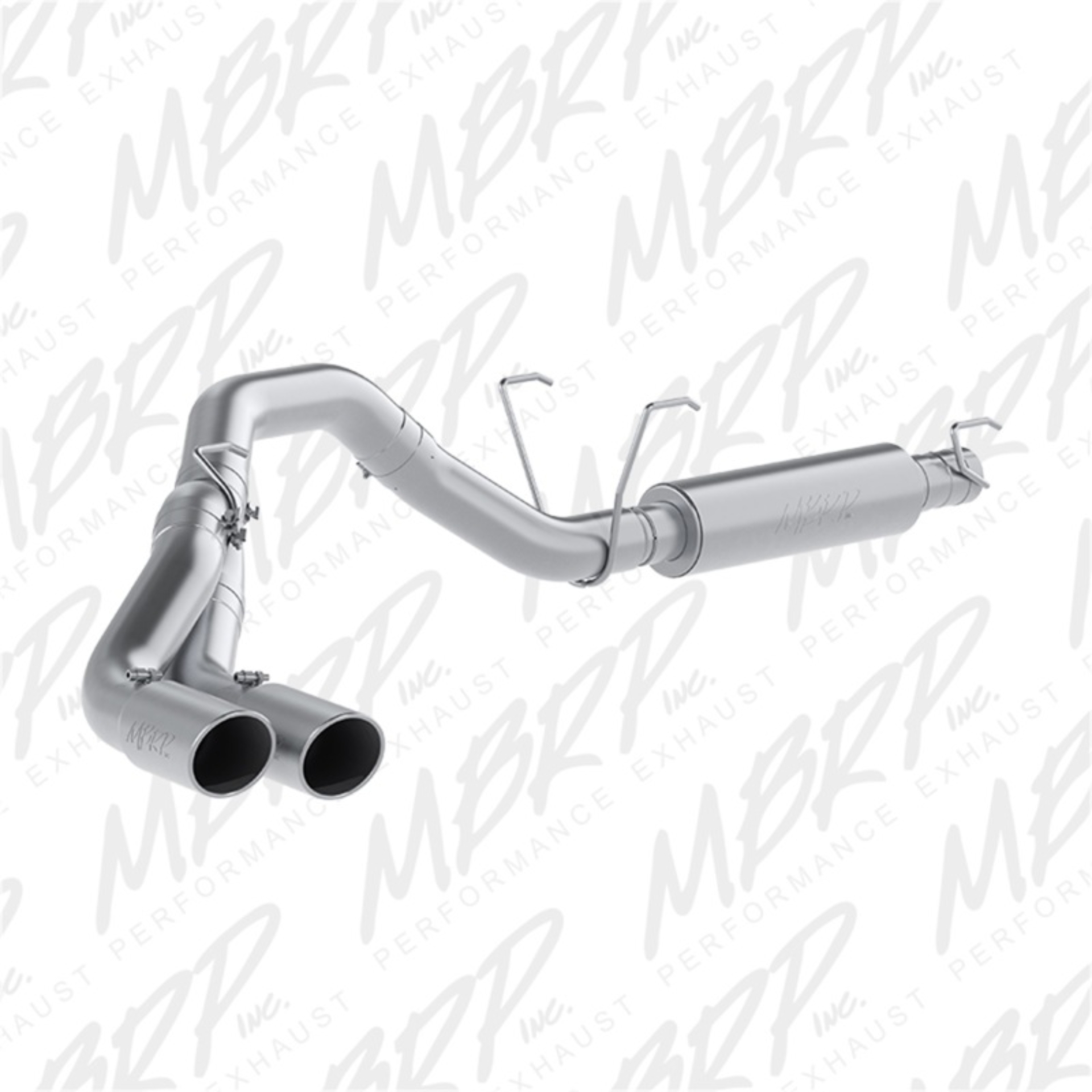 Picture of MBRP 14-16 Ram 2500/3500 6.4L 4in 409 SS Single Side Dual Outlet Cat Back Exhaust