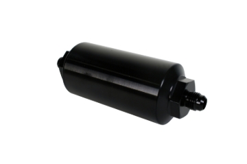 Picture of Aeromotive In-Line Filter - (AN-6 Male) 10 Micron Microglass Element Bright Dip Black Finish