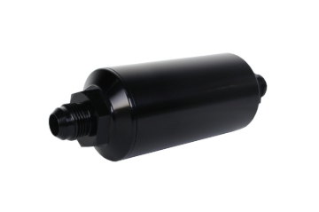 Picture of Aeromotive In-Line Filter - (AN -8 Male) 10 Micron Fabric Element Bright Dip Black Finish