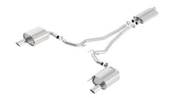 Picture of Borla 15-16 Ford Mustang EcoBoost 2.3L AT/MT EC-Type Cat Back SS Single Round Rolled Tips Exhaust