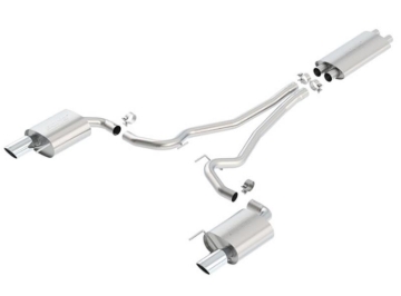 Picture of Borla 15-16 Ford Mustang GT / Convertible 5.0L AT/MT EC-Type CB SS Single Round Rolled Tips Exhaust