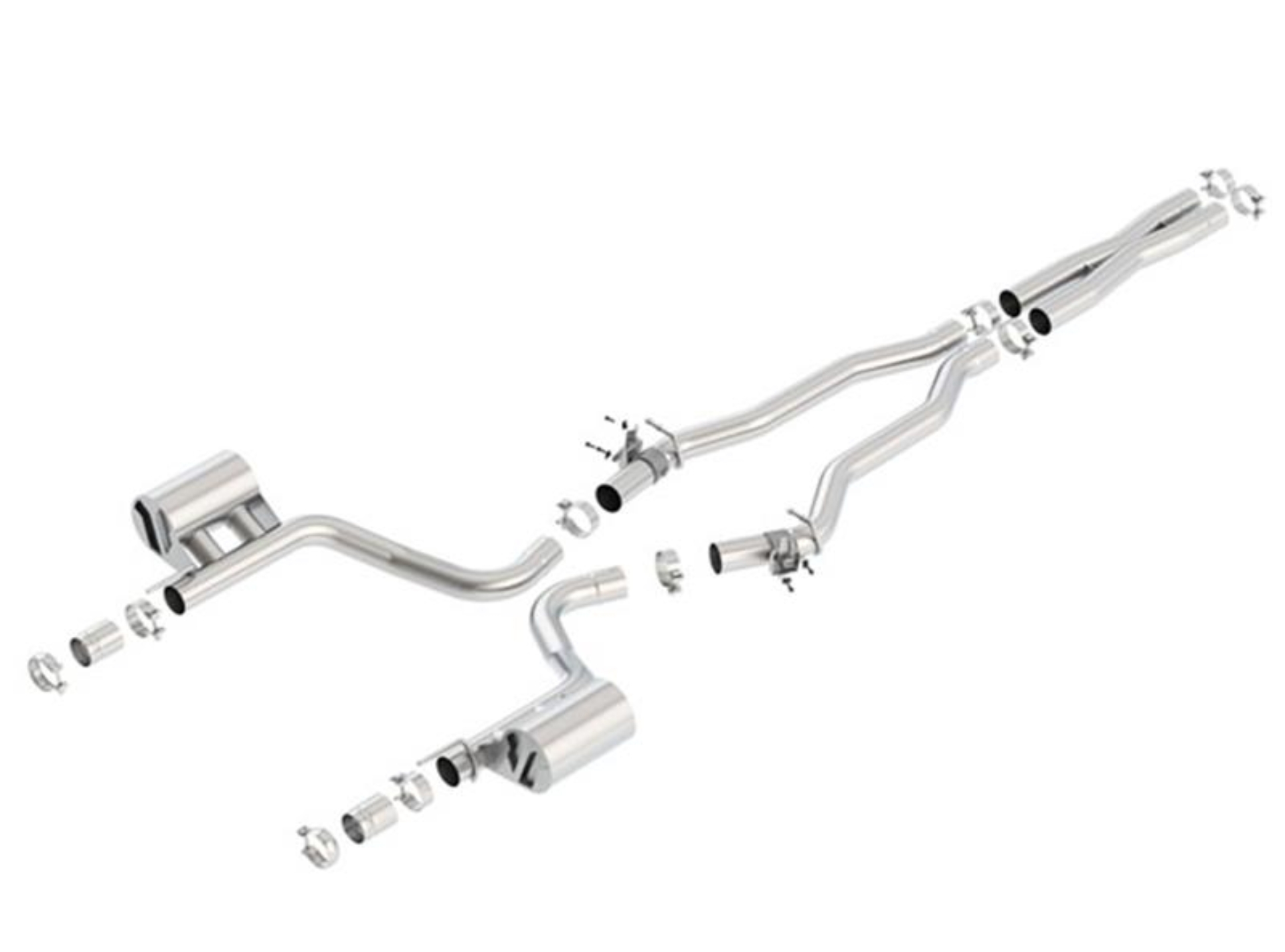 Picture of Borla 2015 Dodge Challenger Hellcat 6.2L V8 ATAK Catback Exhaust No Tips Factory Valance