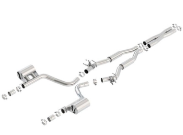 Picture of Borla 2015 Dodge Challenger Hellcat 6.2L V8 S-TYPE Catback Exhaust No Tips Factory Valance