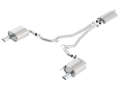 Picture of Borla 15-16 Ford Mustang EcoBoost 2.3L AT/MT EC-Type Cat Back SS Single Round Rolled Tips Exhaust