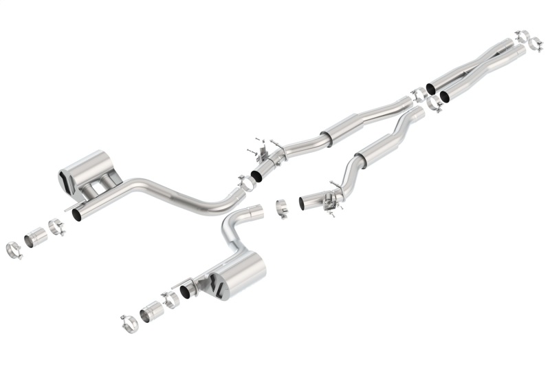 Picture of Borla 2015 Dodge Challenger Hellcat 6.2L V8 S-TYPE Catback Exhaust No Tips Factory Valance