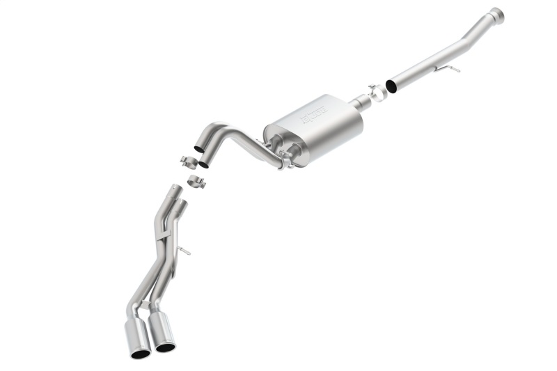 Picture of Borla 15-16 Cadillac Escalade ESV/Yukon Denali XL 6.2L V8 AT Split Side Ext SS S-Type CB Exhaust
