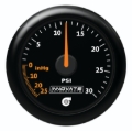 Picture of Innovate MTX Analog 30 PSI Vacuum/Boost Gauge Kit - Black Faceplate