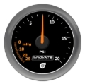 Picture of Innovate MTX Analog 30 PSI Vacuum/Boost Gauge Kit - Black Faceplate
