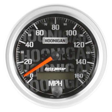 Picture of Autometer Hoonigan 87mm 160 MPH Full Electronic Program w/ LCD ODO Speedometer Gauge