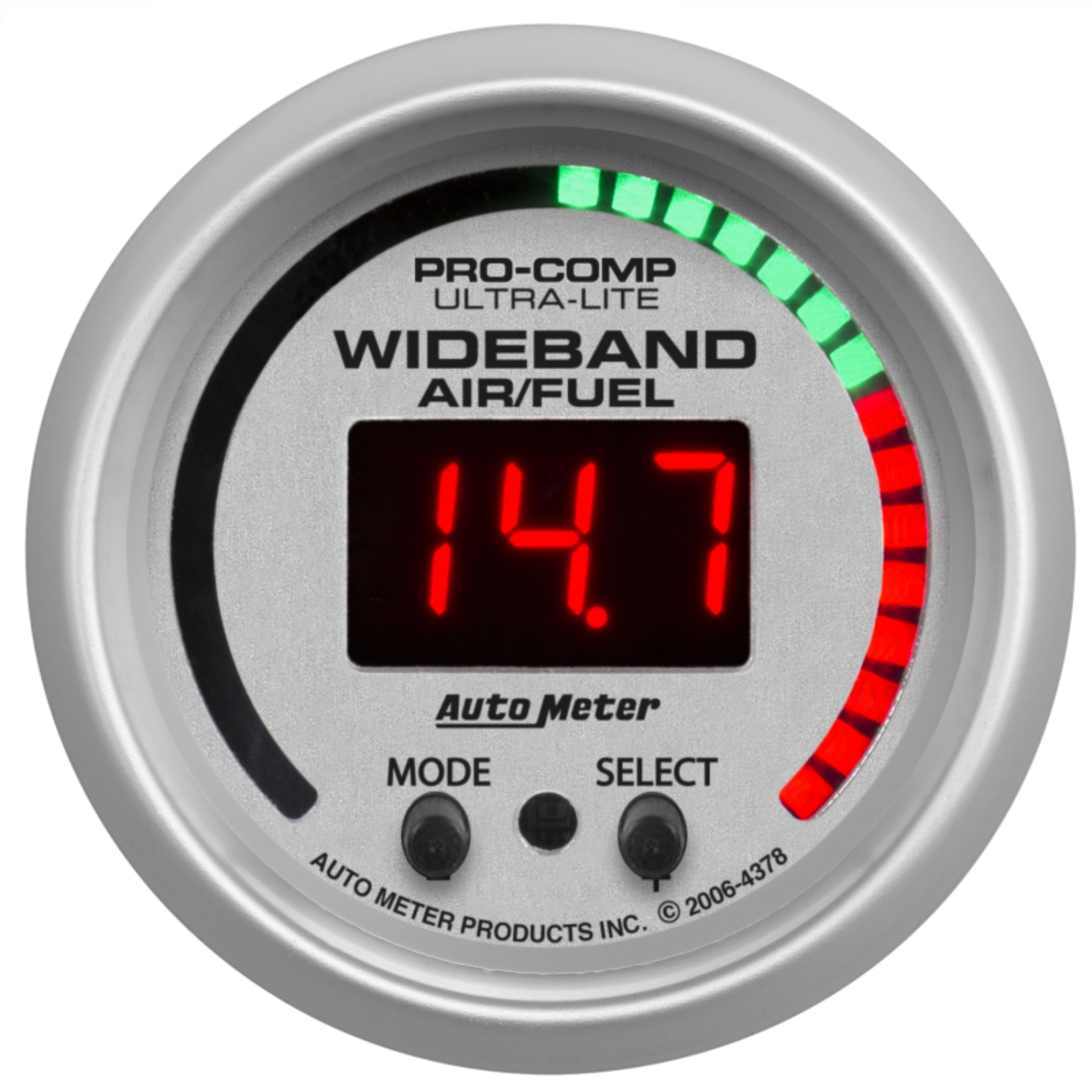 Picture of Autometer Ultra-Lite 52mm Air/Fuel Ratio Pro Plus Digital w/ Peak & Warning Gauge