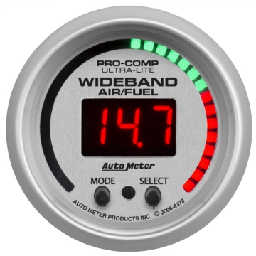 Picture of Autometer Ultra-Lite 52mm Air/Fuel Ratio Pro Plus Digital w/ Peak & Warning Gauge