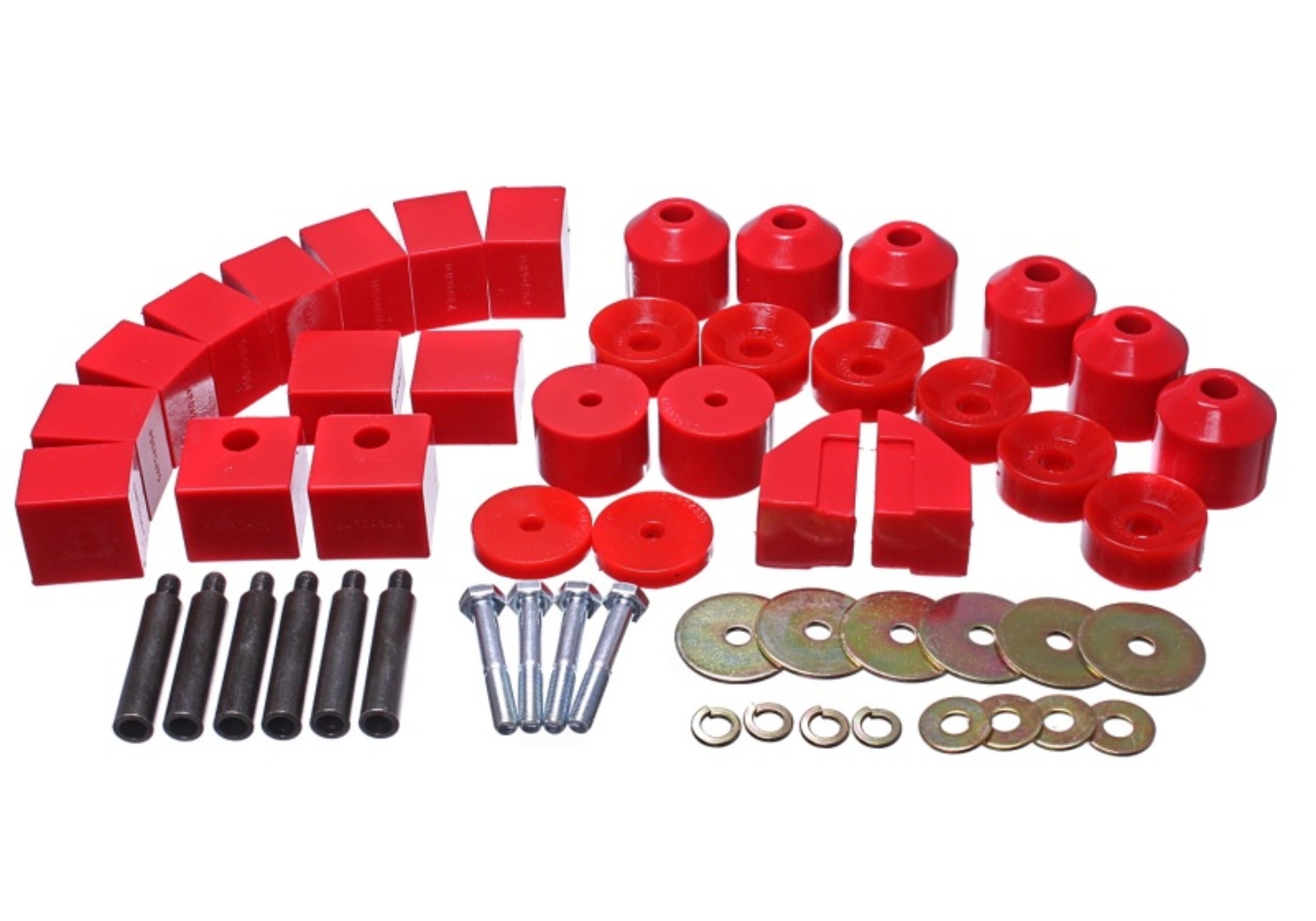 Picture of Energy Suspension 86-95 Suzuki Samurai Red 1in Lift Body Mount Set