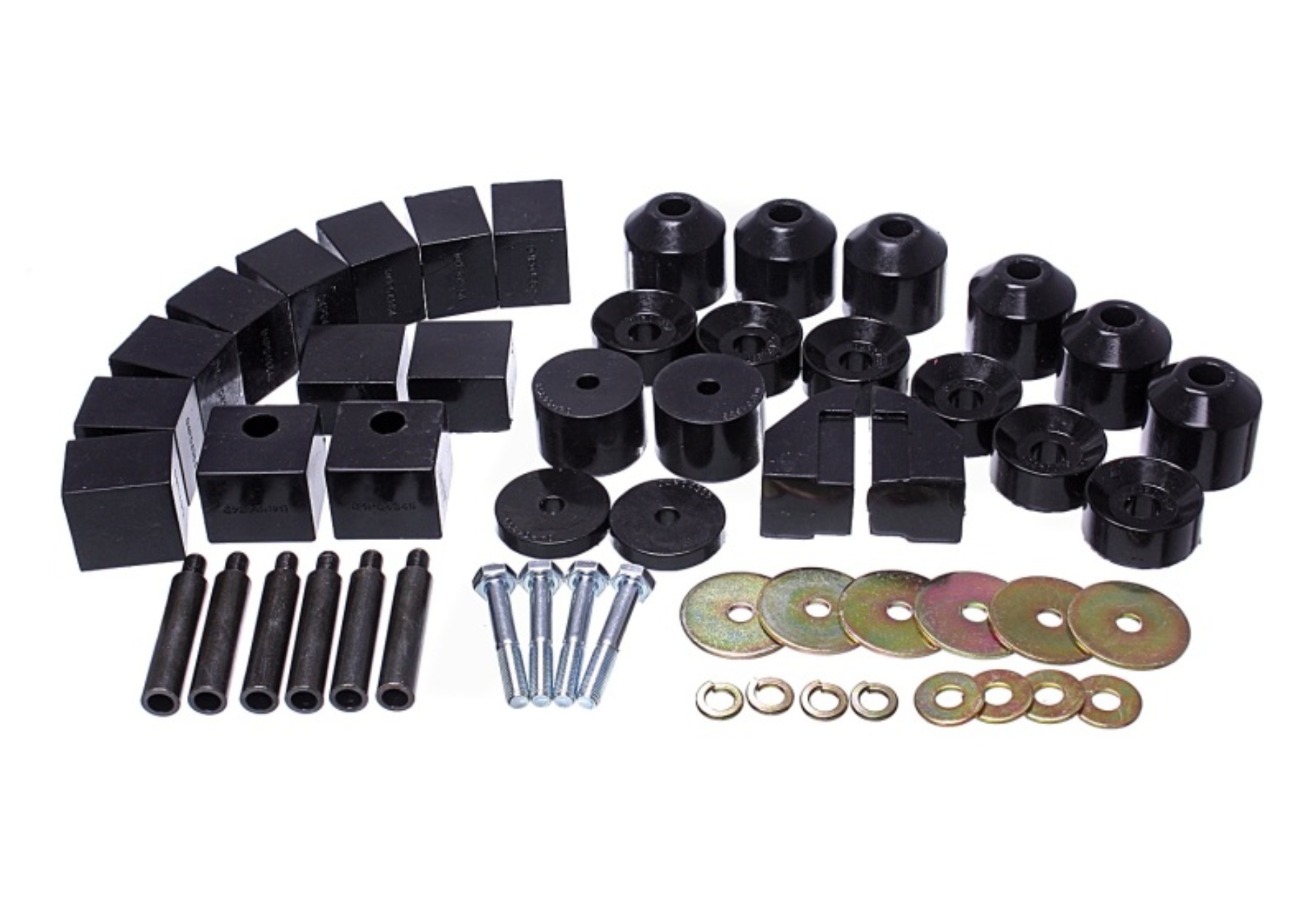 Picture of Energy Suspension 86-95 Suzuki Samurai Black 1in Lift Body Mount Set