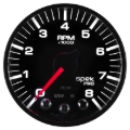 Picture of Autometer Spek-Pro Black 2 1/16 inch 8K RPM Tach w/ Shift Light and Peak Memory