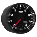 Picture of Autometer Spek-Pro Black 2 1/16 inch 8K RPM Tach w/ Shift Light and Peak Memory