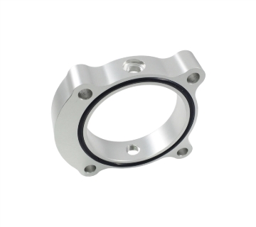 Picture of Torque Solution Throttle Body Spacer (Silver): 2013+ Hyundai Genesis Coupe 2.0T