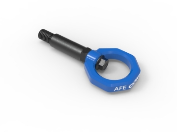 Picture of aFe Control Front Tow Hook Blue BMW F-Chassis 2/3/4/M