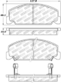 Picture of Street Brake Pads with Shims and Hardware
