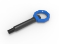 Picture of aFe Control Rear Tow Hook Blue BMW F-Chassis 2/3/4/M