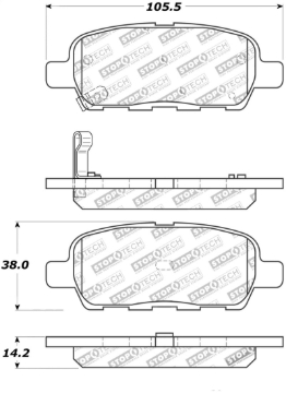 Picture of Street Brake Pads with Shims and Hardware