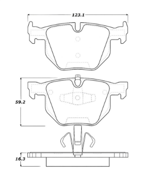 Picture of Street Brake Pads with Shims and Hardware