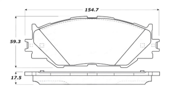 Picture of Street Brake Pads with Shims and Hardware