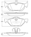 Picture of Street Brake Pads with Shims and Hardware