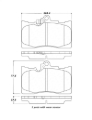 Picture of Street Brake Pads with Shims and Hardware