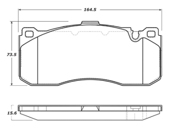 Picture of Street Brake Pads with Shims and Hardware