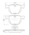 Picture of Street Brake Pads with Shims and Hardware