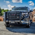 Picture of Westin 19-21 GMC Sierra 1500 HDX Grille Guard - Black