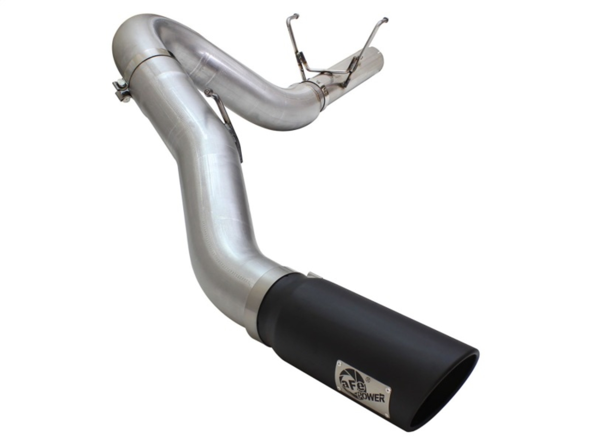Picture of aFe MACHForce XP Exhaust Large Bore 5in DPF-Back SS 13-15 Dodge Trucks L6-6.7L (td) *Black Tip
