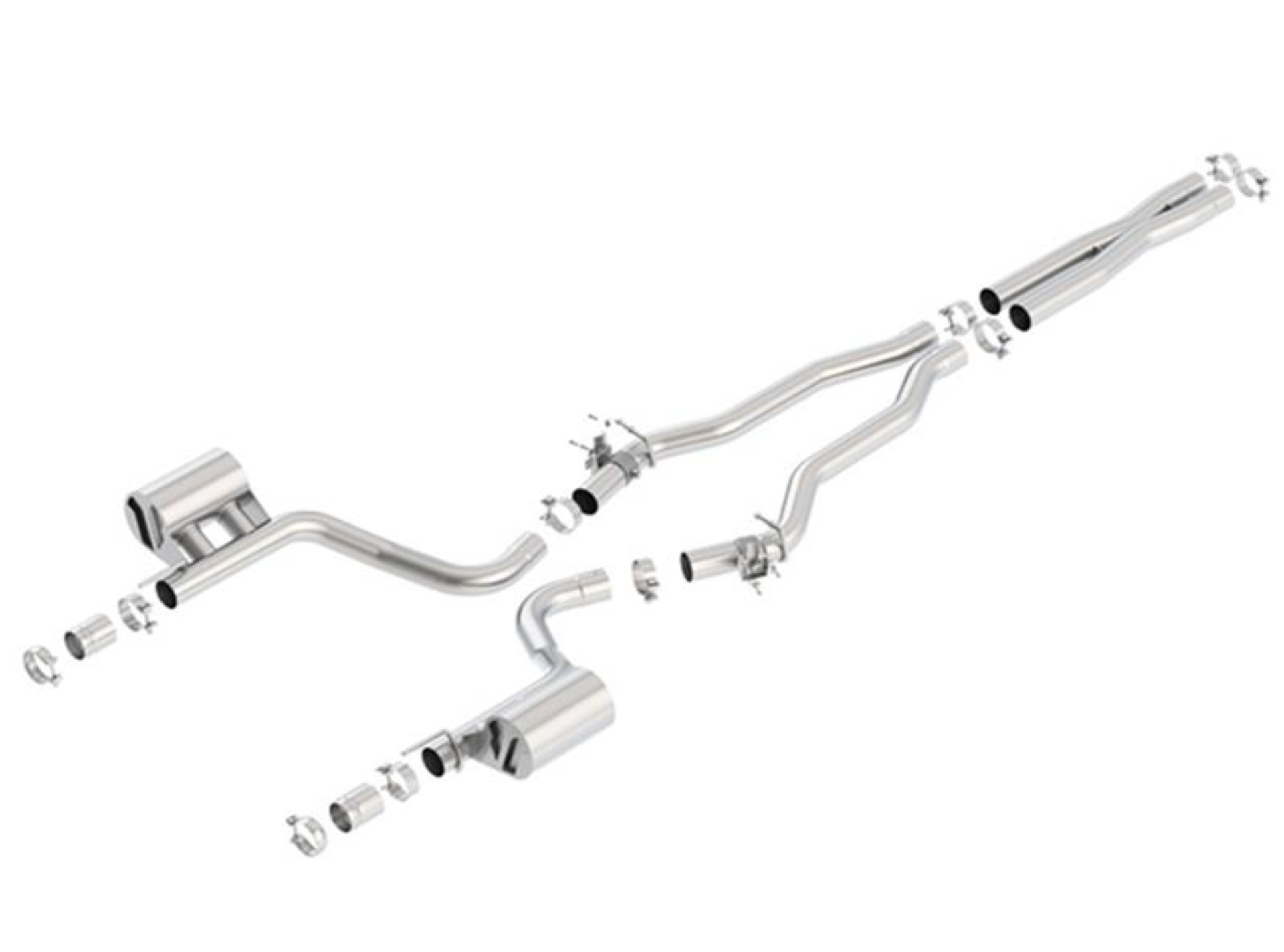 Picture of Borla 2015 Dodge Charger Hellcat 6.2L V8 ATAK Catback Exhaust w/ Valves No Tips Factory Valance