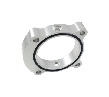 Picture of Torque Solution Throttle Body Spacer (Silver): Hyundai Sonata 2.0T