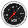 Picture of Autometer Traditional Chrome 3-3/8in 120 MPH In-Dash Full Sweep Mechanical Speedometer